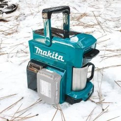 Makita 3-Cup 18-Volt LXT/12-Volt MAX CXT Lithium-Ion Teal Cordless Coffee Maker (Tool Only) -Air Fryers shop teal makita drip coffee makers dcm501z c3 1000