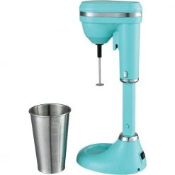 Brentwood Appliances 25 oz. Single Speed Turquoise Classic Milkshake Maker -Air Fryers shop turquoise brentwood appliances countertop blenders sm 1200b 4f 1000