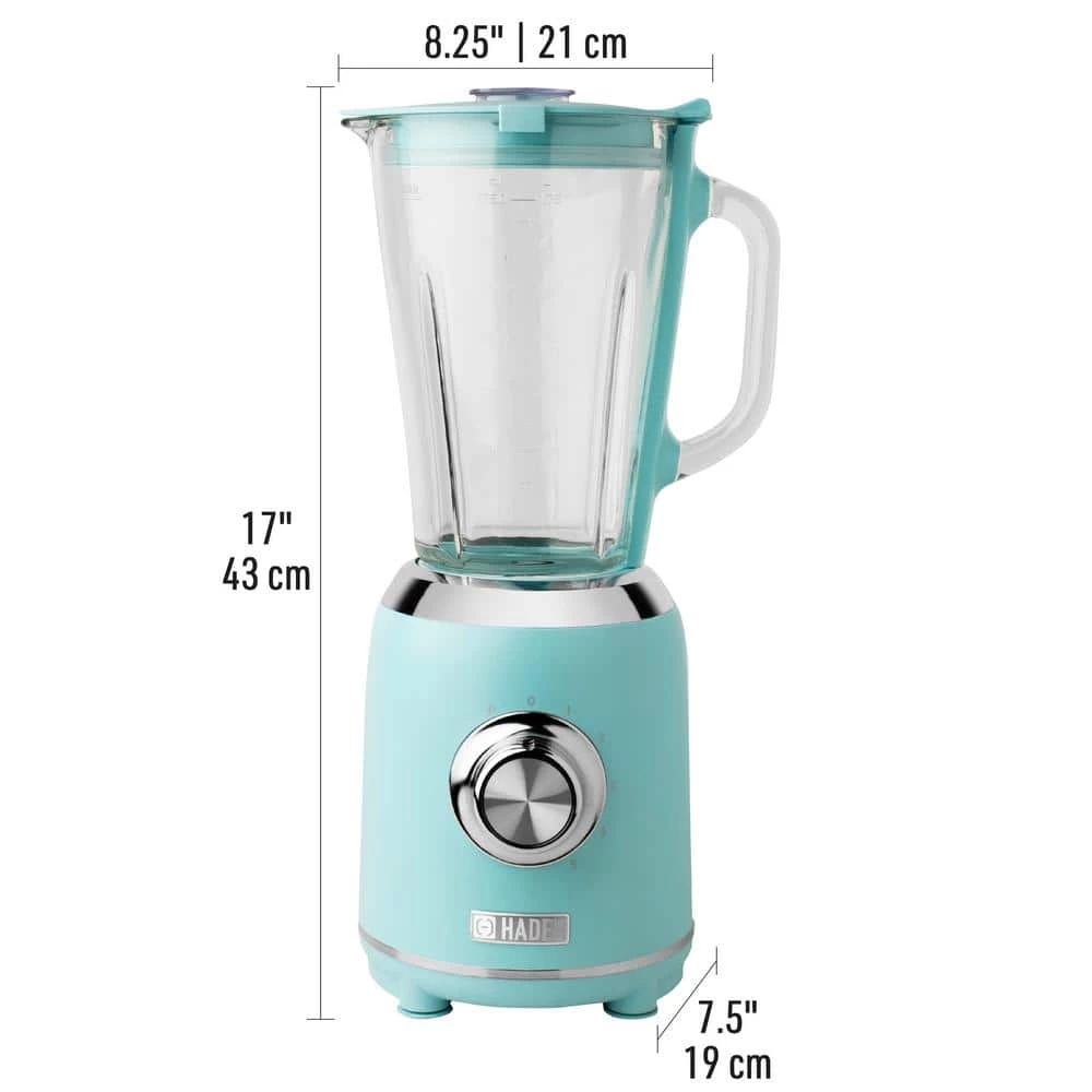 HADEN Heritage 56 oz. 5-Speed Turquoise Blender with Dual Safety Lock Jug 5 HADEN Heritage 56 oz. 5-Speed Turquoise Blender with Dual Safety Lock Jug - Image 3