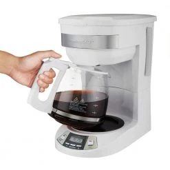 Hamilton Beach 12-Cup White Programmable Drip Coffee Maker 21 Hamilton Beach 12-Cup White Programmable Drip Coffee Maker -Air Fryers shop while hamilton beach drip coffee makers 46294 31 1000