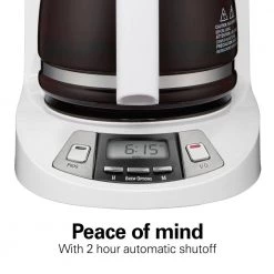 Hamilton Beach 12-Cup White Programmable Drip Coffee Maker 18 Hamilton Beach 12-Cup White Programmable Drip Coffee Maker -Air Fryers shop while hamilton beach drip coffee makers 46294 44 1000