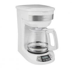 Hamilton Beach 12-Cup White Programmable Drip Coffee Maker