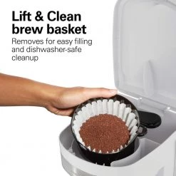 Hamilton Beach 12-Cup White Programmable Drip Coffee Maker 20 Hamilton Beach 12-Cup White Programmable Drip Coffee Maker -Air Fryers shop while hamilton beach drip coffee makers 46294 76 1000