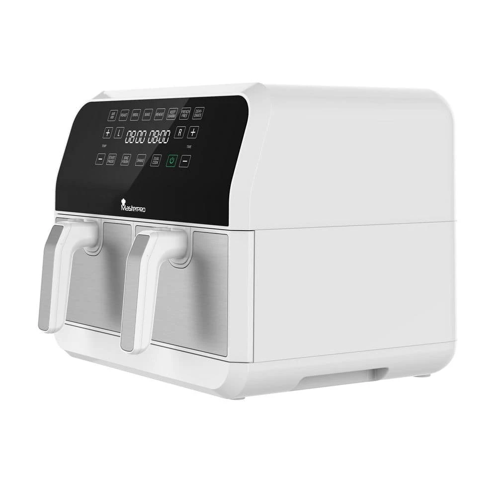 MasterPRO 8.4 qt. White Dual Basket Air Fryer 6 MasterPRO 8.4 qt. White Dual Basket Air Fryer - Image 4