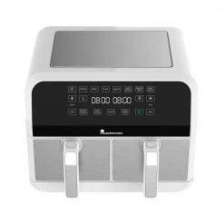 MasterPRO 8.4 qt. White Dual Basket Air Fryer 13 MasterPRO 8.4 qt. White Dual Basket Air Fryer -Air Fryers shop white air fryers mpus80009whtms c3 1000