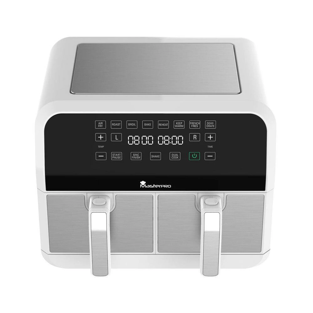 MasterPRO 8.4 qt. White Dual Basket Air Fryer 5 MasterPRO 8.4 qt. White Dual Basket Air Fryer - Image 3