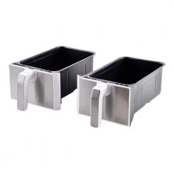 MasterPRO 8.4 qt. White Dual Basket Air Fryer 17 MasterPRO 8.4 qt. White Dual Basket Air Fryer -Air Fryers shop white air fryers mpus80009whtms fa 1000