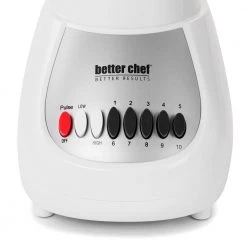Better Chef 50 oz. 10-Speed White 350-Watt Blender with Plastic Jar -Air Fryers shop white better chef countertop blenders 985115666m 1f 1000