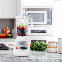 Better Chef 50 oz. 10-Speed White 350-Watt Blender with Plastic Jar -Air Fryers shop white better chef countertop blenders 985115666m 76 1000