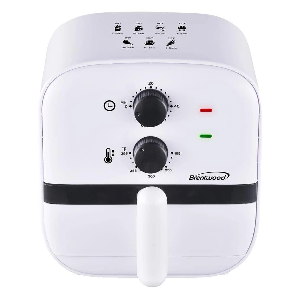 Brentwood 1 qt. White Small Electric Air Fryer with Built-in Timer and Temp Control 3 Brentwood 1 qt. White Small Electric Air Fryer with Built-in Timer and Temp Control