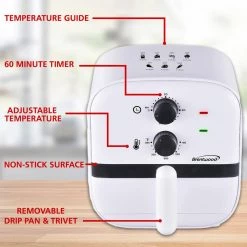 Brentwood 1 qt. White Small Electric Air Fryer with Built-in Timer and Temp Control 15 Brentwood 1 qt. White Small Electric Air Fryer with Built-in Timer and Temp Control -Air Fryers shop white brentwood air fryers 985115744m 76 1000