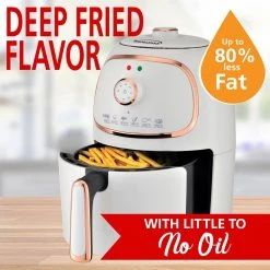 Brentwood 2 Qt. White Small Electric Air Fryer with Timer and Temp Control 17 Brentwood 2 Qt. White Small Electric Air Fryer with Timer and Temp Control -Air Fryers shop white brentwood air fryers af 202w 44 1000