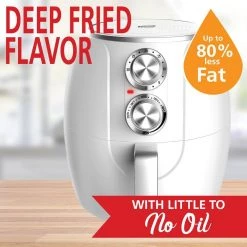 Brentwood Appliances 3.2 qt. White Electric Air Fryer with Timer and Temperature Control 16 Brentwood Appliances 3.2 qt. White Electric Air Fryer with Timer and Temperature Control -Air Fryers shop white brentwood appliances air fryers af 300w 76 1000