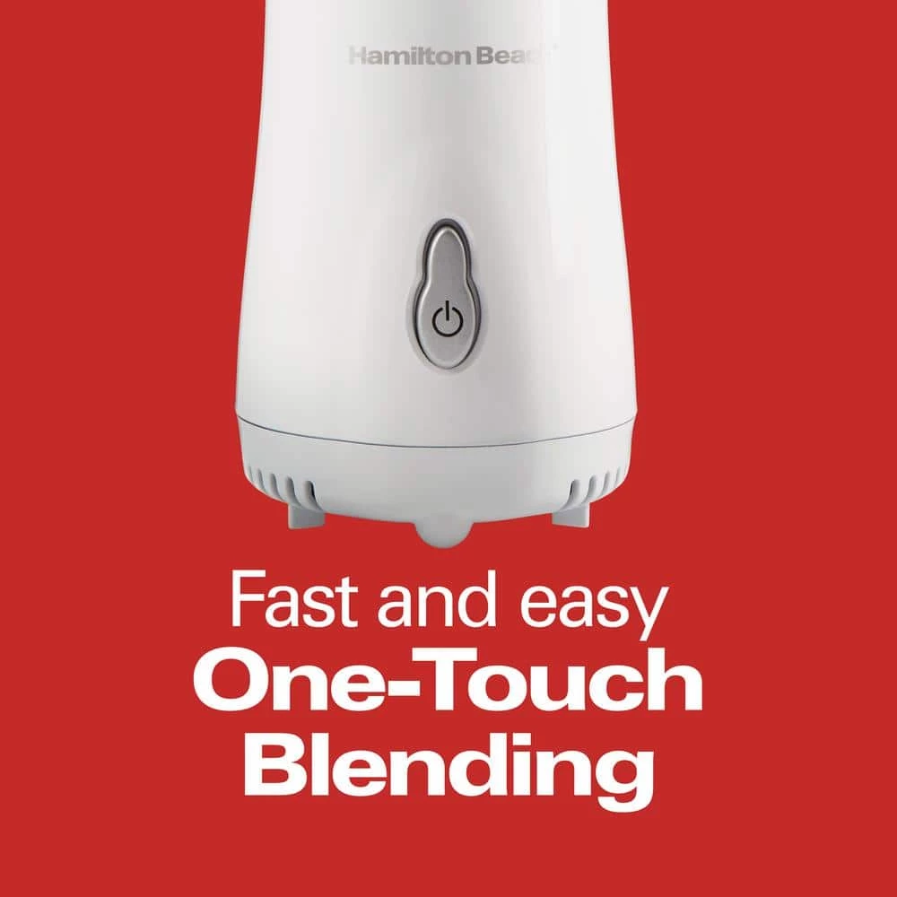 Hamilton Beach 14 oz. White Single Speed Single Serve Blender with Plastic Jar 9 Hamilton Beach 14 oz. White Single Speed Single Serve Blender with Plastic Jar - Image 7