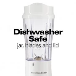 Hamilton Beach 14 oz. White Single Speed Single Serve Blender with Plastic Jar 20 Hamilton Beach 14 oz. White Single Speed Single Serve Blender with Plastic Jar -Air Fryers shop white hamilton beach countertop blenders 51101v 76 1000