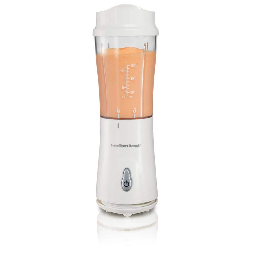 Hamilton Beach 14 oz. White Single Speed Single Serve Blender with Plastic Jar 4 Hamilton Beach 14 oz. White Single Speed Single Serve Blender with Plastic Jar - Image 2