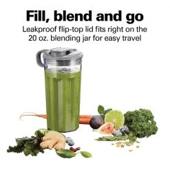 Hamilton Beach Power Blender Plus 20 oz. 2-Speed White Blender with Leak Proof Flip-Top Lid -Air Fryers shop white hamilton beach countertop blenders 53625 44 1000