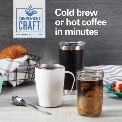 Hamilton Beach Convenient Craft 2-Cup White Drip Coffee Maker with Hot or Cold Brew -Air Fryers shop white hamilton beach drip coffee makers 42500 c3 1000