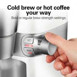 Hamilton Beach Convenient Craft 2-Cup White Drip Coffee Maker with Hot or Cold Brew -Air Fryers shop white hamilton beach drip coffee makers 42500 fa 1000