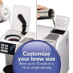 Hamilton Beach FlexBrew 2-Way 12-Cup White Drip Coffee Maker with Built-In Timer -Air Fryers shop white hamilton beach drip coffee makers 49947 44 1000