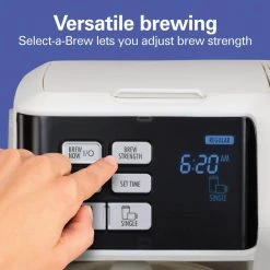 Hamilton Beach FlexBrew 2-Way 12-Cup White Drip Coffee Maker with Built-In Timer -Air Fryers shop white hamilton beach drip coffee makers 49947 fa 1000
