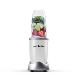 NutriBullet Pro 32 oz. Single Speed White Blender with 24 oz. Cup and Lids -Air Fryers shop white nutribullet countertop blenders nb9 0901w c3 1000