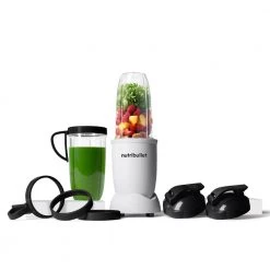 NutriBullet 0.9 oz. Single Speed All Matte White Pro Single Serve Blender (900W) -Air Fryers shop white nutribullet countertop blenders nb9 1301aw fa 1000 1