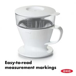 OXO Good Grips 1.5-Cup White Pour-Over Coffee Maker 19 OXO Good Grips 1.5-Cup White Pour-Over Coffee Maker -Air Fryers shop white oxo drip coffee makers 11180100 a0 1000