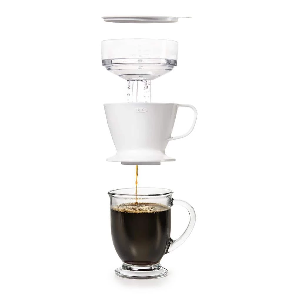 OXO Good Grips 1.5-Cup White Pour-Over Coffee Maker 10 OXO Good Grips 1.5-Cup White Pour-Over Coffee Maker - Image 8